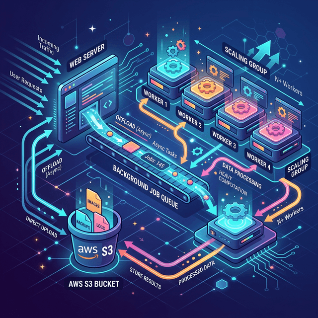Scaling async workloads: Building a high-performance architecture with BullMQ and AWS