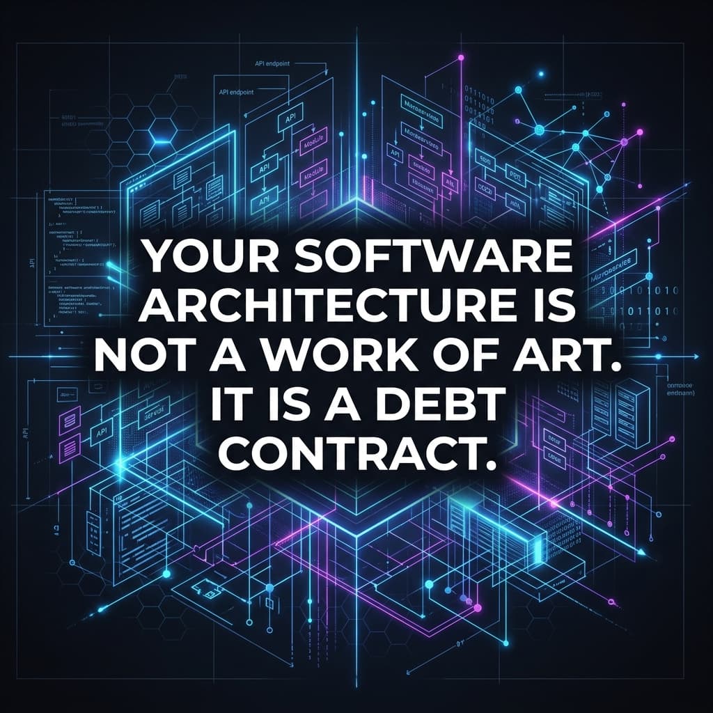 The Architect’s Burden: Why Your Blueprint is Actually a Debt Contract