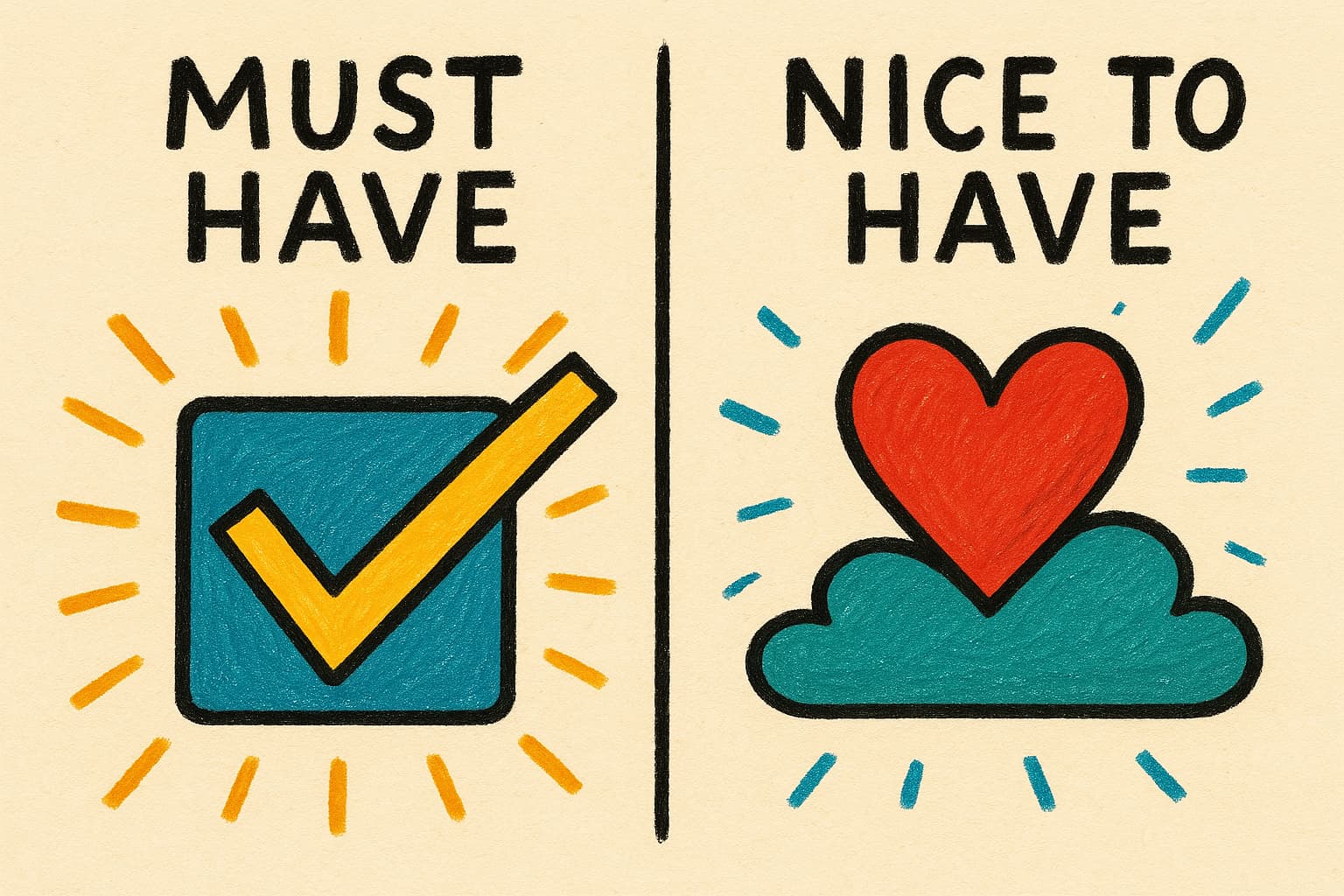 Must have vs nice to have